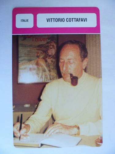 Carte fiche cinema - fiche, vittorio