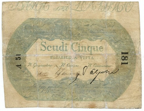 Scudi banca dello stato - scudi,