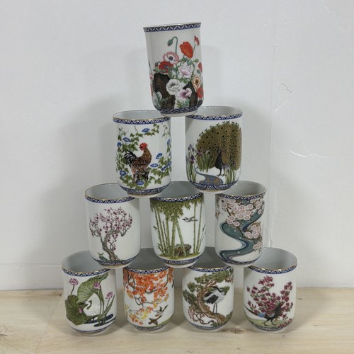 Set tazze tè sake fiori - tazze,