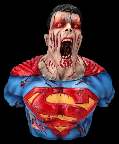 Superman bust zombie dceased - superman,