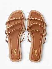 Zara EMBELLISHED BOW SANDALS