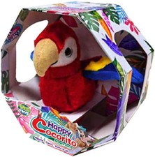 Happy Cocorito Rosso – Peluche Parlante Interattivo Con Suoni, Canzoni E Ali Che