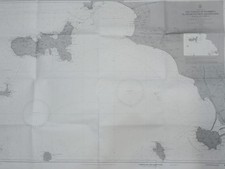 carta nautica vintage "Dal canale di Piombino al promontorio Argentario" 1982