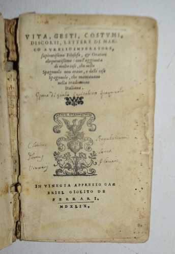 Vita marco aurelio - di,