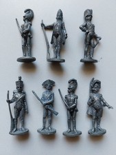 KINDER SOLDATINI : 7 SOLDATI NAPOLEONICI, PRUSSIANI? / SORPRESINE IN METALLO