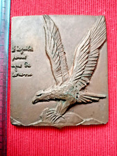 Btg. Alpini L'AQUILA - " D'aquila penne ugne di leonessa" bronzo mm. 80 X 68