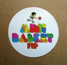 ADESIVO/STICKER/AUFKLEBER "MINI BASKET - FIP" - Anni '80 - Vintage