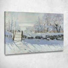 La Gazza Claude Monet, mnt328 quadro stampa su tela