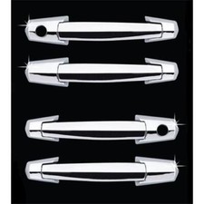 Set guarnizioni copri maniglia porta cromata trifoglio auto per Hyundai Terracan 2001 - 2007