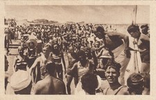 Rimini -  Riccione  -  I bagnanti rendono omaggio al Duce  - Interessante