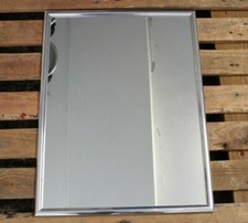 Grande SPECCHIO con Cornice COLORE Argento VINTAGE Design 50x65 Ganci VERT ORIZZ