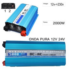 INVERTER PER KIT FOTOVOLTAICO POTENZA 2000 WATT ONDA PURA 12V 230V AC-DC