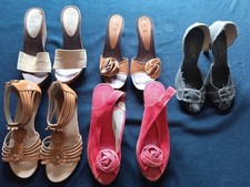 LOTTO DI 5 PAIA DI SCARPE DA DONNA USATE N.38-39