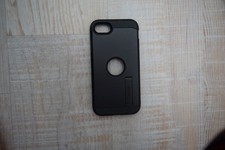 Cover spine con foro centrale, colorazione nera per iPhone SE 2020