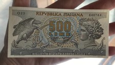 ARETUSA 500 LIRE 1970 FIOR DI STAMPA UNC CARTA CROCCANTE E NATURALE
