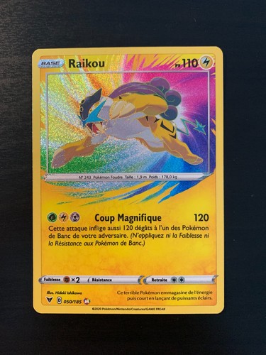 Carte pokémon raikou - carte, :