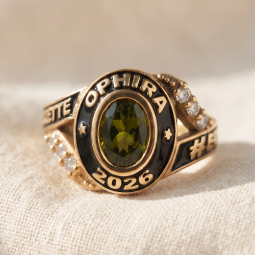 Anello personalizzato zirconi