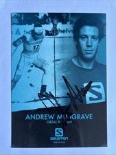 orig. Biglietto autografo sci di fondo Andrew Musgrave