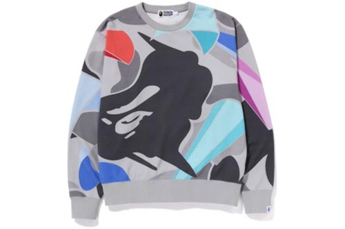 Felpa girocollo bape - girocollo,