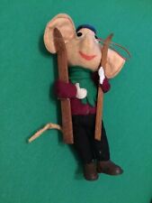 TOPO GIGIO topogigio disney panno lenci pupazzo bambola sciatore  vintage