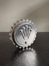 Rolex Corona Platino Rolex Corona Metallo Fermacarte Oggetto Raro Novità Vi