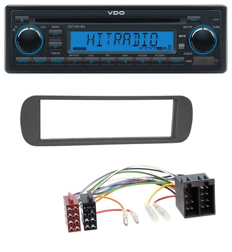 Autoradio vdo aux mp3 1din - 1din, cd