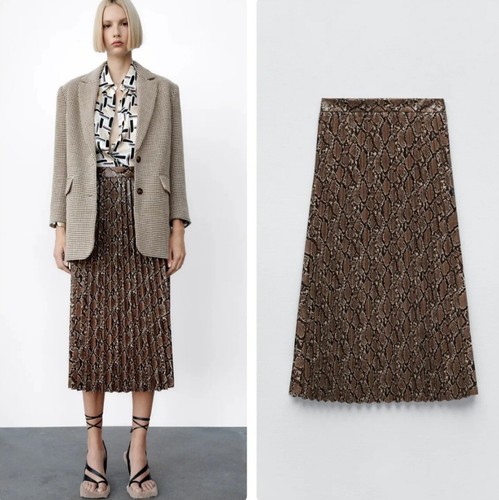 Gonna midi plissettata zara - gonna,