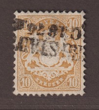 Baviera 35, 10 Kr. acqua dentata 2, timbrato pulito, testato, € 340