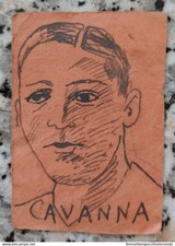 bh15 rara figurina cavanna napoli anteguerra calcio soccer anni 30