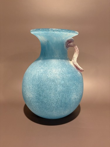 Vaso vetro artistico anfora - in,