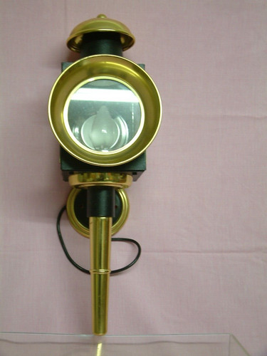 Lampada cocchiere oro/nero