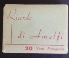 ITALIA LIBRETTO 20 FOTOGRAFIE BIANCO NERO RICORDO DI AMALFI CUSTODIA CARTONCINO