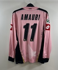 Maglia Calcio Palermo Matchworn Amauri 11 L/S Home 2007/08 Adulti XL Lotto B704