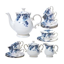 21 Pezzi Bone China Set da Tè