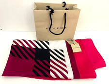 Sciarpa Burberry fucsia 100%