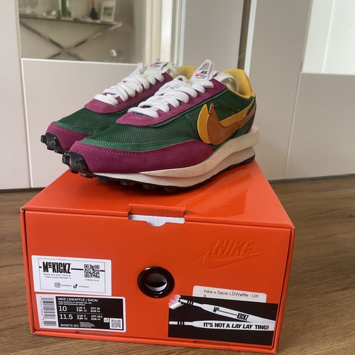 Sacai nike ldwaffle verde - sacai, x
