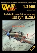 Modellino in cartone IL-2 M3 Sturmovik 1:33 WAK