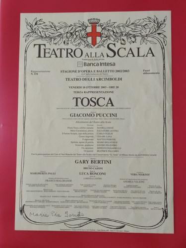 Tosca locandina da - tosca,