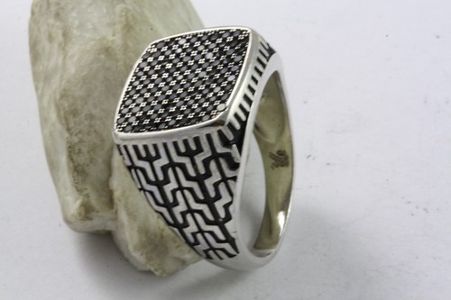 Black zirkonia anello - zirkonia, da