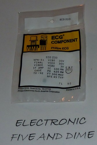 Ecg233 npn final vid - ecg233, si