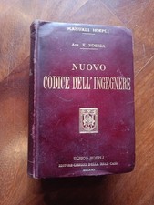 Manuali Hoepli Noseda NUOVO CODICE DELL'INGEGNERE - 1 ed. 1906