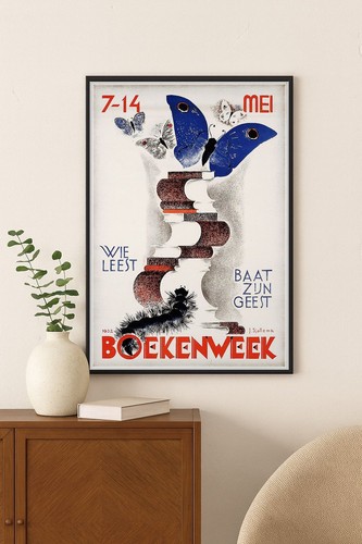 Poster boekenweek 1932 j - poster, di