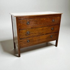 Antico Como Cassettone Piccola Cassettiera in legno epoca 900 mobile 3 cassetti