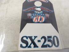 Etichetta vendita manubrio concessionaria ORIGINALE Harley Davidson Aermacchi SX-250 NOS