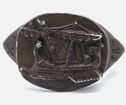Anello antico romano argento