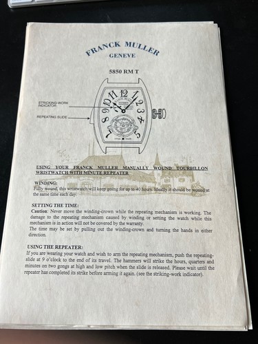 Franck muller manuale - muller,