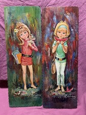 Coppia di Quadri Vintage anni