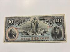 Banconota 10 Pesos Banco Italiano Dell’ Uruguay