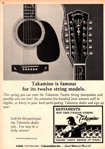 1979 takamine chitarre stampa - 1979,