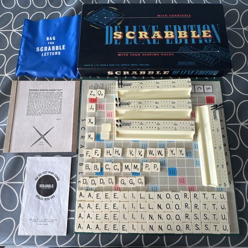 Vintage scrabble deluxe - vintage,